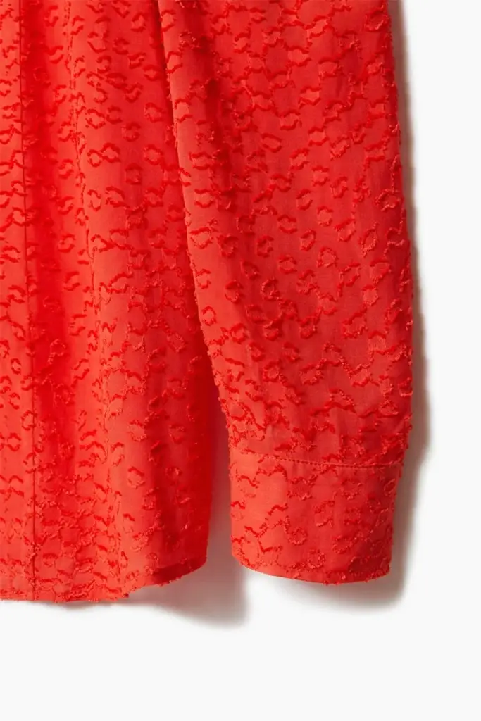 Lala Berlin Blouse Baran viscose hot orange Günstiger Verkauf
