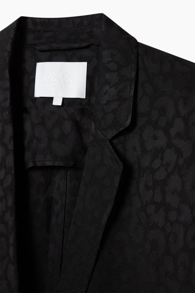 Lala Berlin Jacket Jewel viscose mix leo black Fabrikverkauf