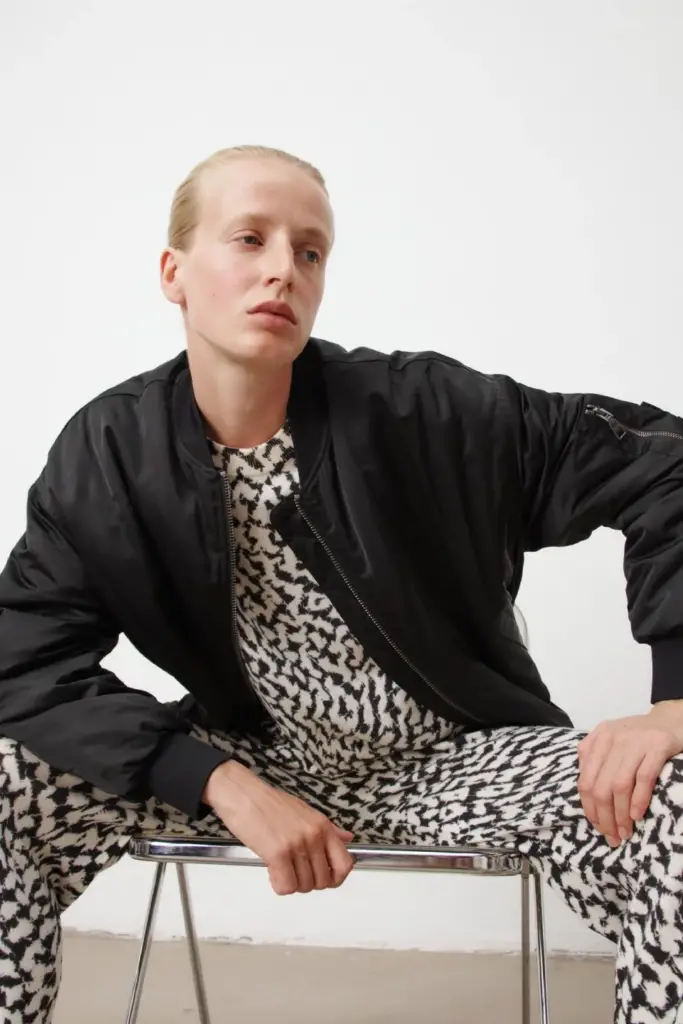 Lala Berlin Jacket Jalou nylon black Fabrik Onlineshop