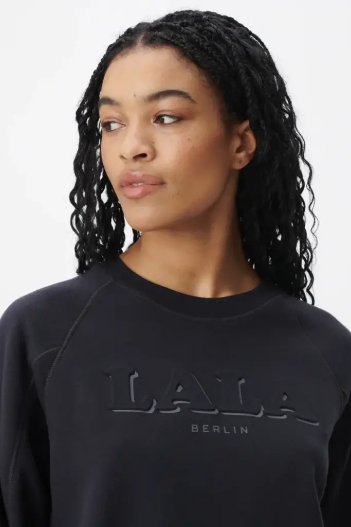 Lala Berlin Sweatshirt Ipara cotton mix black Fabrikpreis