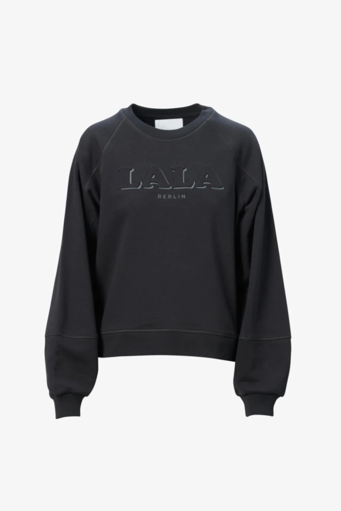 Lala Berlin Sweatshirt Ipara cotton mix black Fabrikpreis