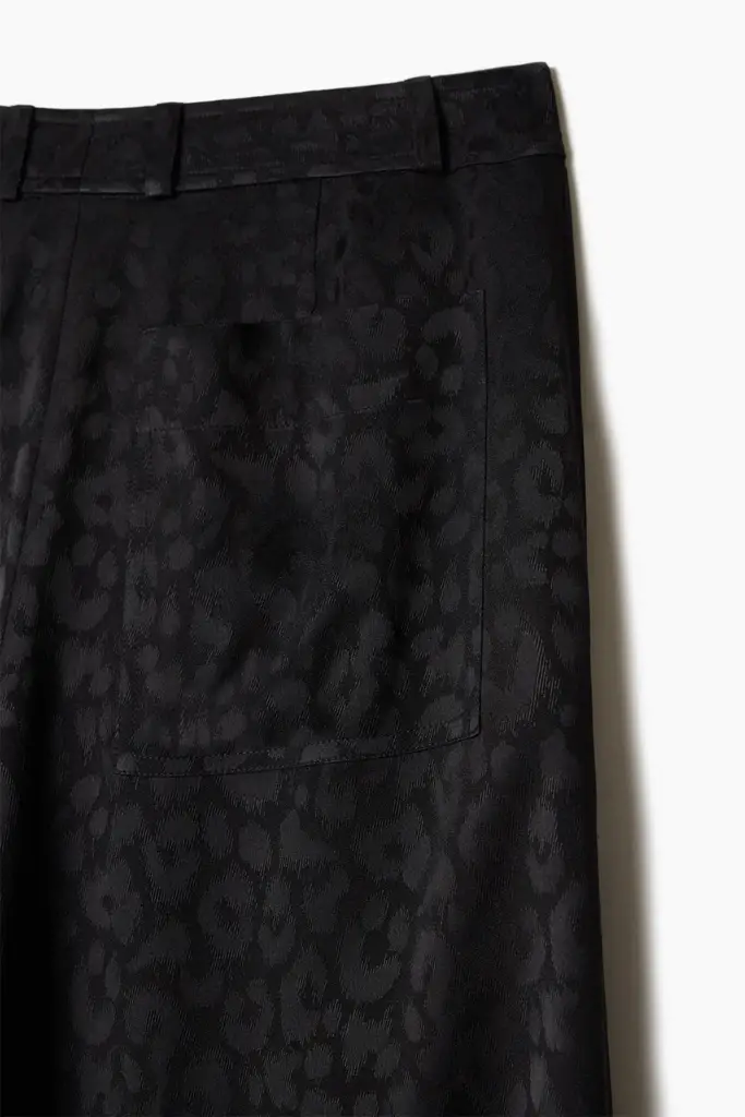 Lala Berlin Pants Polko viscose mix leo black Großer Ausverkauf