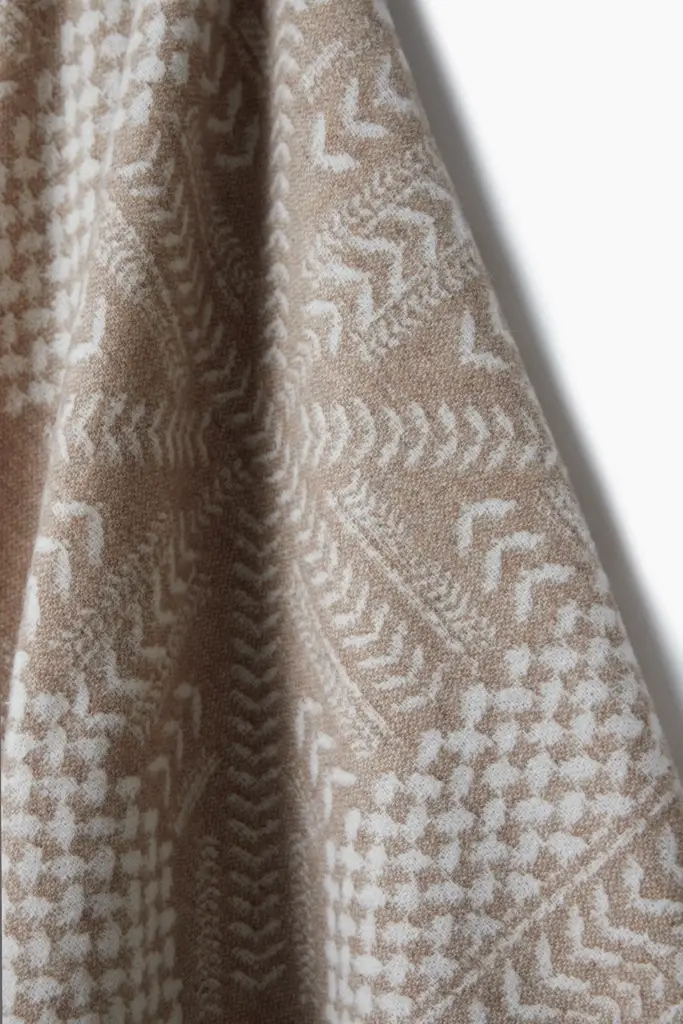Lala Berlin Poncho Pineo wool mix heritage star sand Begrenztes Angebot