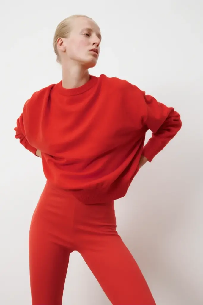 Lala Berlin Leggins Leonie cotton hot orange Online Shopping