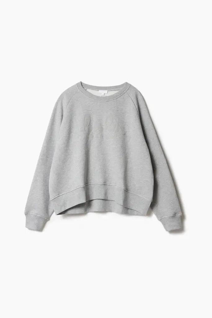 Lala Berlin Sweatshirt Ijora cotton heather grey Preisnachlass