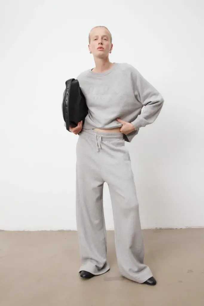 Lala Berlin Sweatshirt Ijora cotton heather grey Preisnachlass