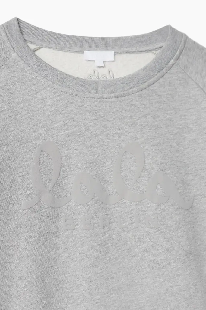 Lala Berlin Sweatshirt Ijora cotton heather grey Preisnachlass