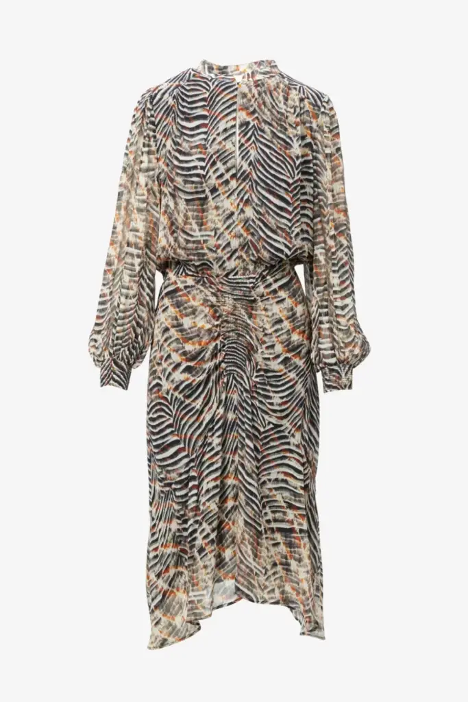 Lala Berlin Dress Delio viscose zebra shibori Weihnachtsangebot