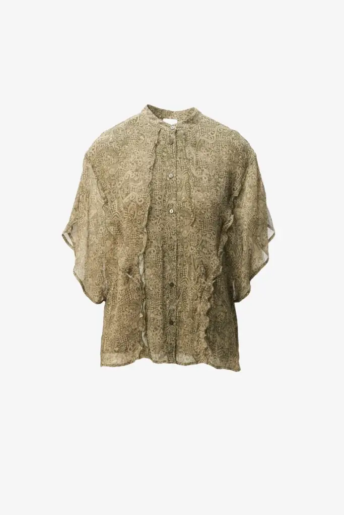 Lala Berlin Blouse Benaja viscose maze garden Osterangebot