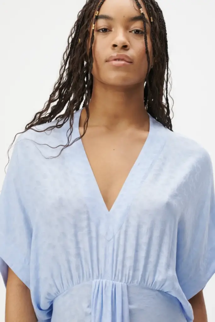 Lala Berlin Dress Dask viscose mix wave jacquard Zeitlich begrenztes Angebot