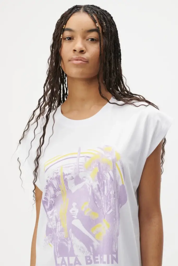 Lala Berlin T-Shirt Liva cotton lala savanna Blitzangebot