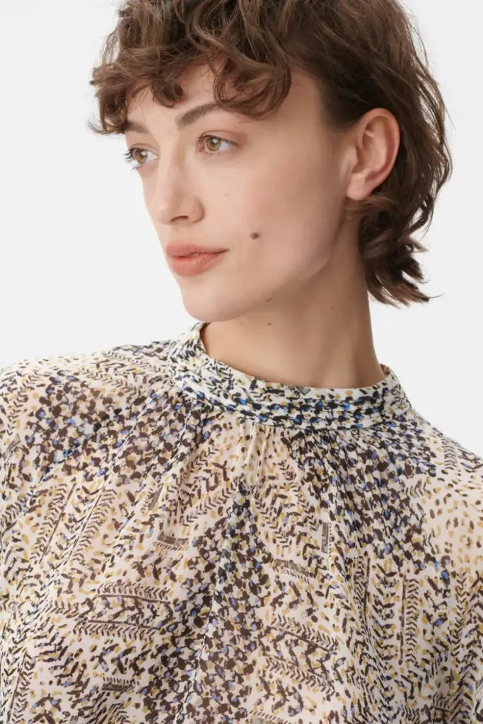 Lala Berlin Top Talvi viscose heritage star vanilla Neuheiten