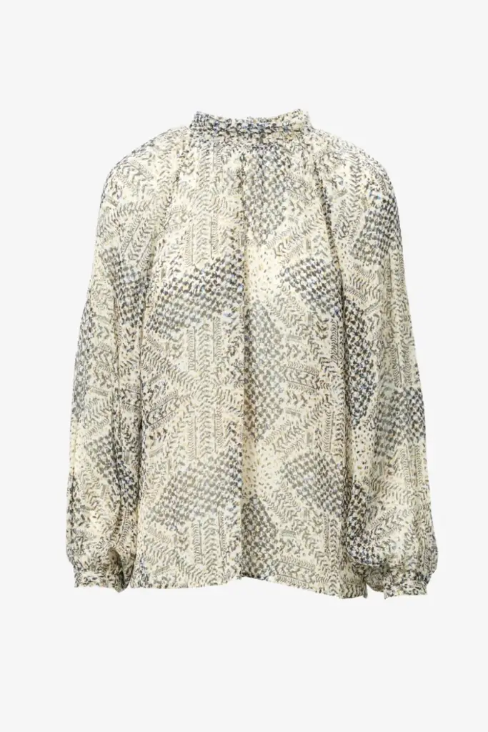 Lala Berlin Top Talvi viscose heritage star vanilla Neuheiten