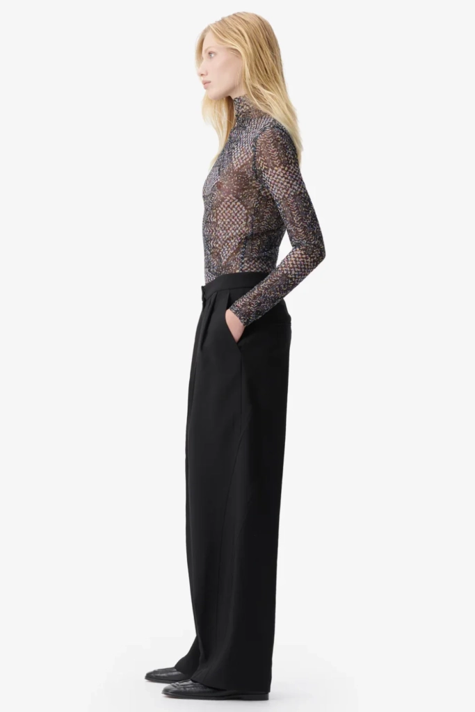 Lala Berlin Longsleeve Carolyn polyester mix heritage star black Sonderangebote