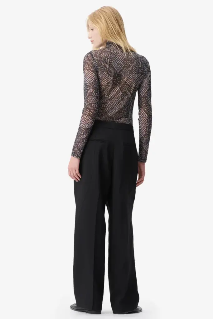 Lala Berlin Longsleeve Carolyn polyester mix heritage star black Sonderangebote