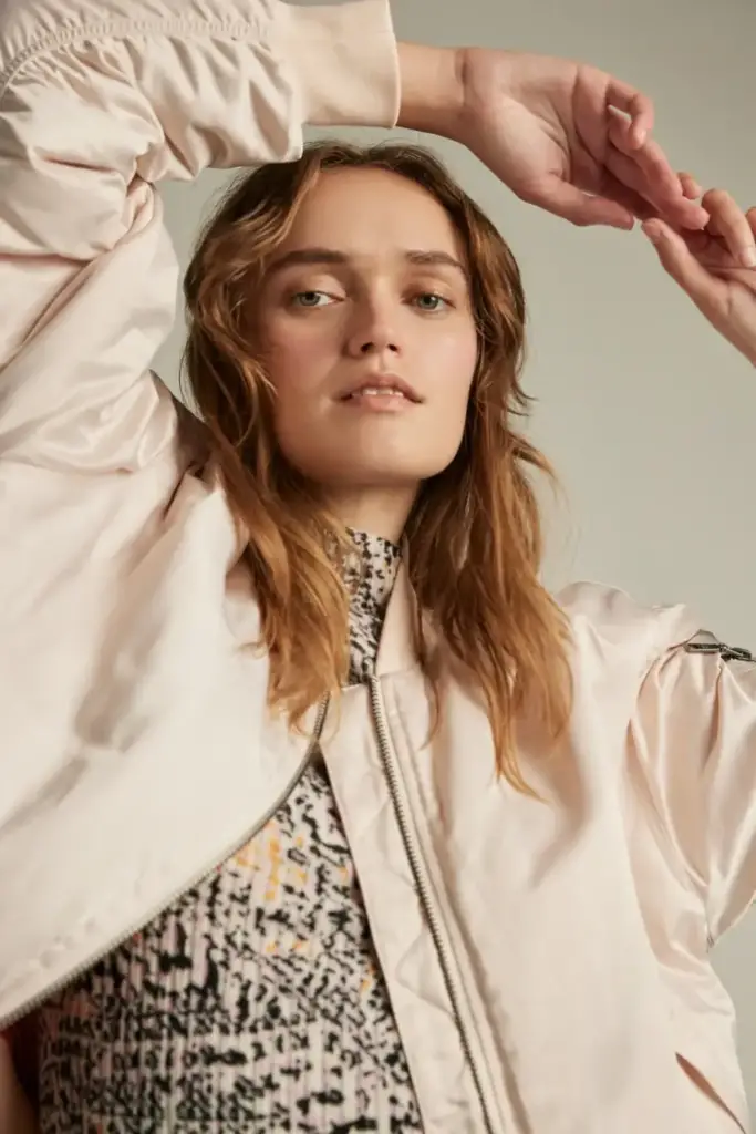 Lala Berlin Jacket Jalou polyester rose Begrenzte Freigabe