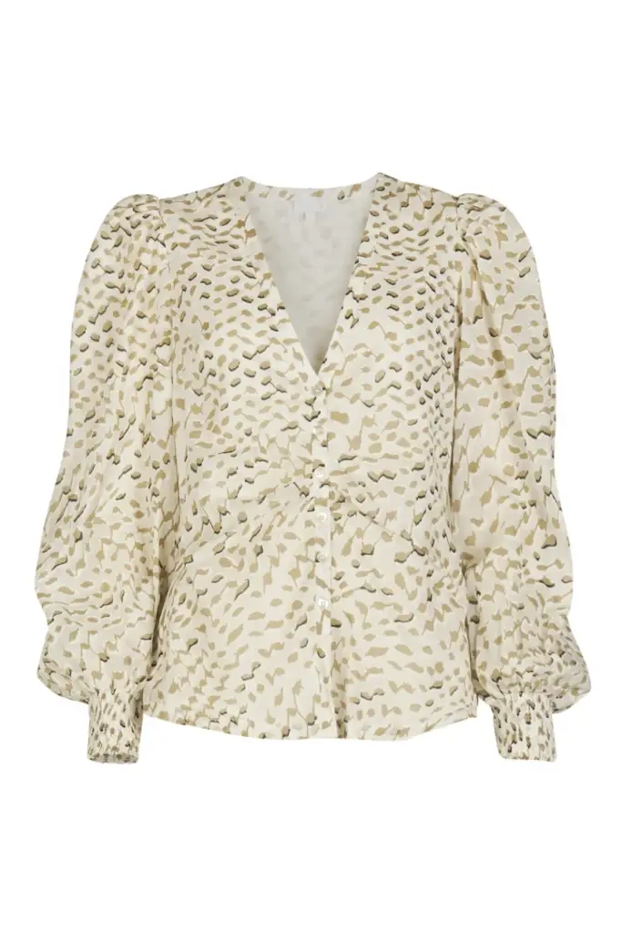 Lala Berlin Blouse Babsi cotton sand wave Zeitbegrenzte Promotion