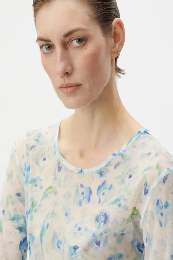 Lala Berlin Longsleeve Caro polyester mix sky leo love Bis zu 65% Rabatt