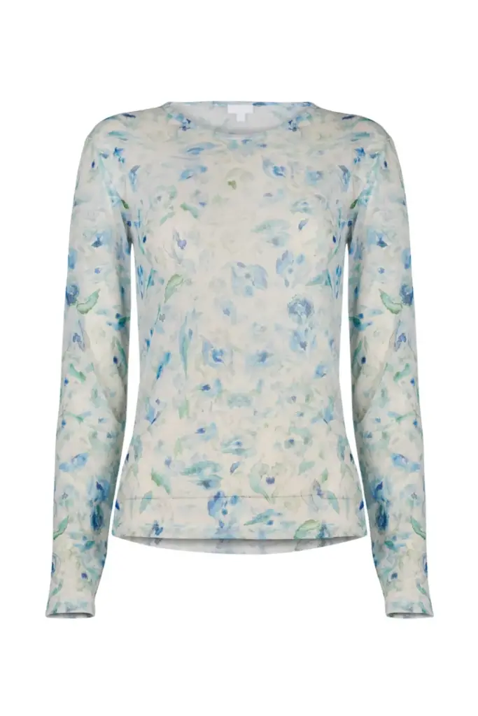 Lala Berlin Longsleeve Caro polyester mix sky leo love Bis zu 65% Rabatt