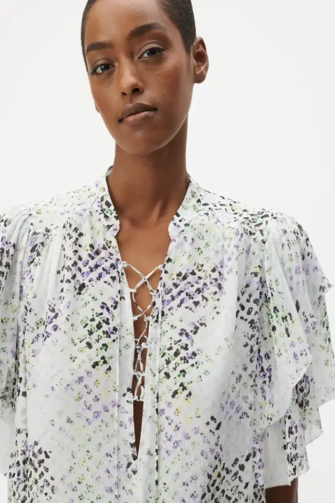 Lala Berlin Top Tenya viscose dotty heritage Nur für heute