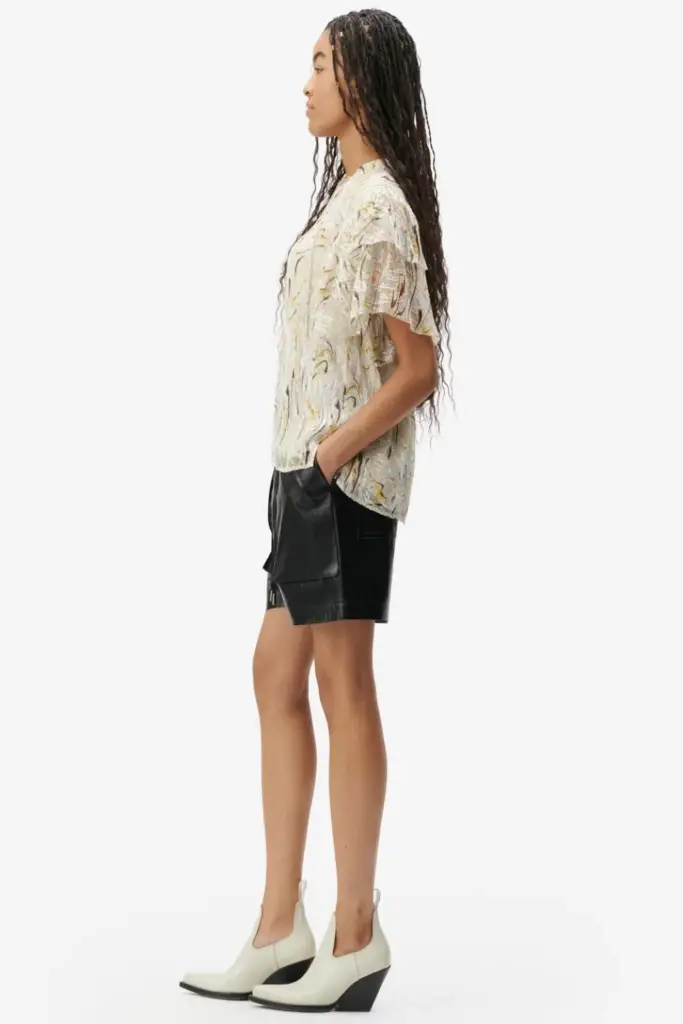 Lala Berlin Top Tenya silk mix heritage wave Sonderangebot der Fabrik