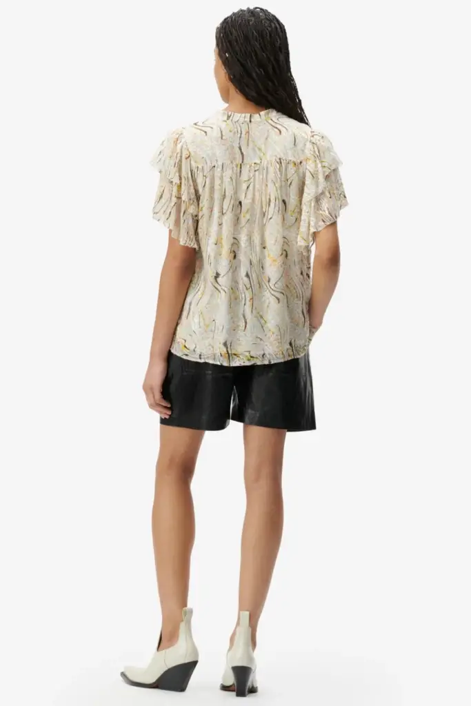 Lala Berlin Top Tenya silk mix heritage wave Sonderangebot der Fabrik