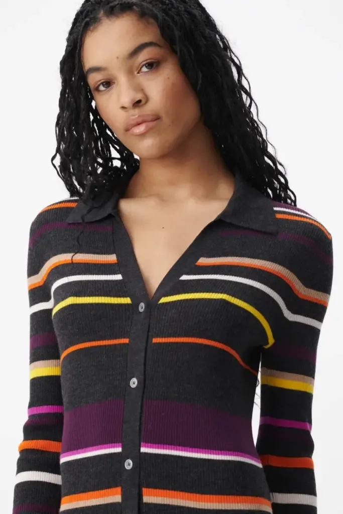 Lala Berlin Cardigan Kalliani wool multicolor stripe Discount Store für neue Produkte