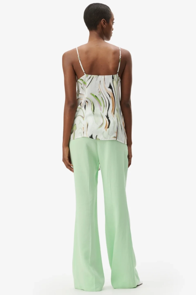 Lala Berlin Top Tiko viscose marble wave green Riesige Rabatte