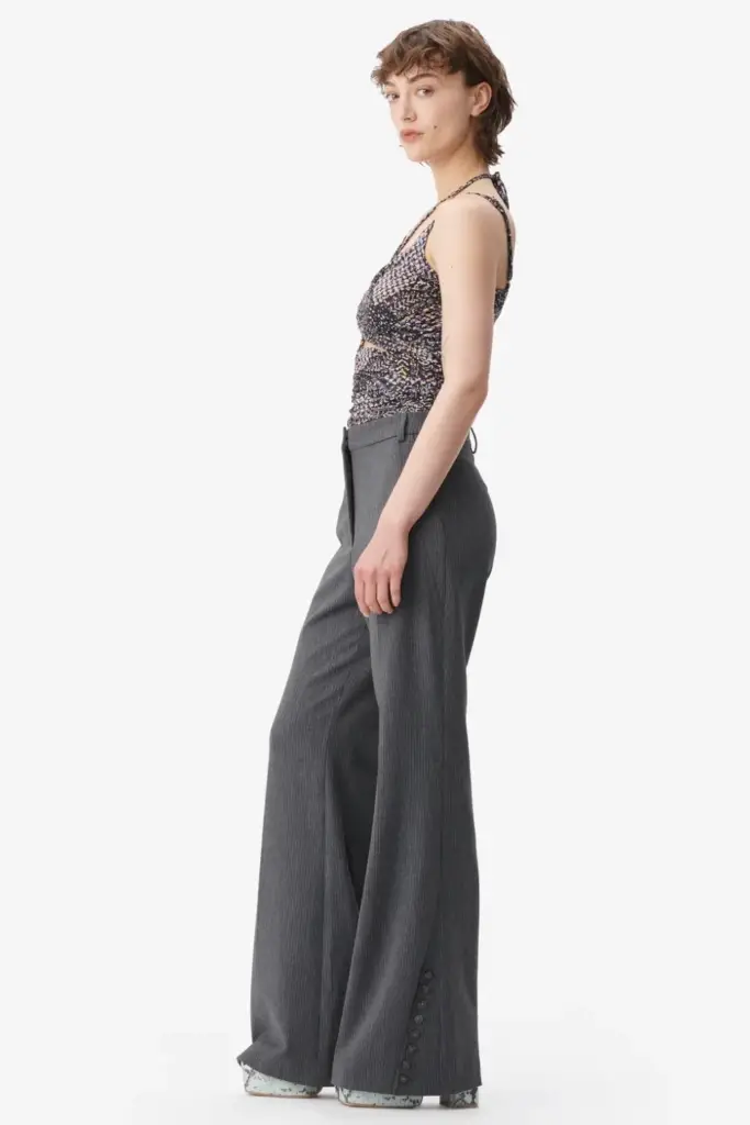 Lala Berlin Top Tamiki viscose mix heritage star black Kostenloser Versand international