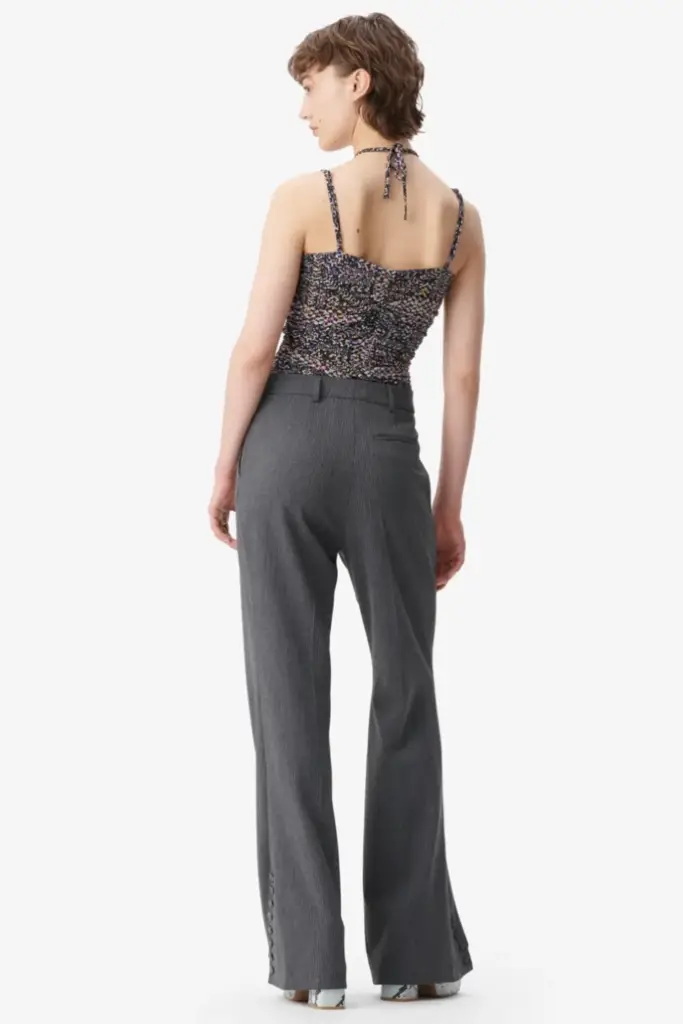 Lala Berlin Top Tamiki viscose mix heritage star black Kostenloser Versand international