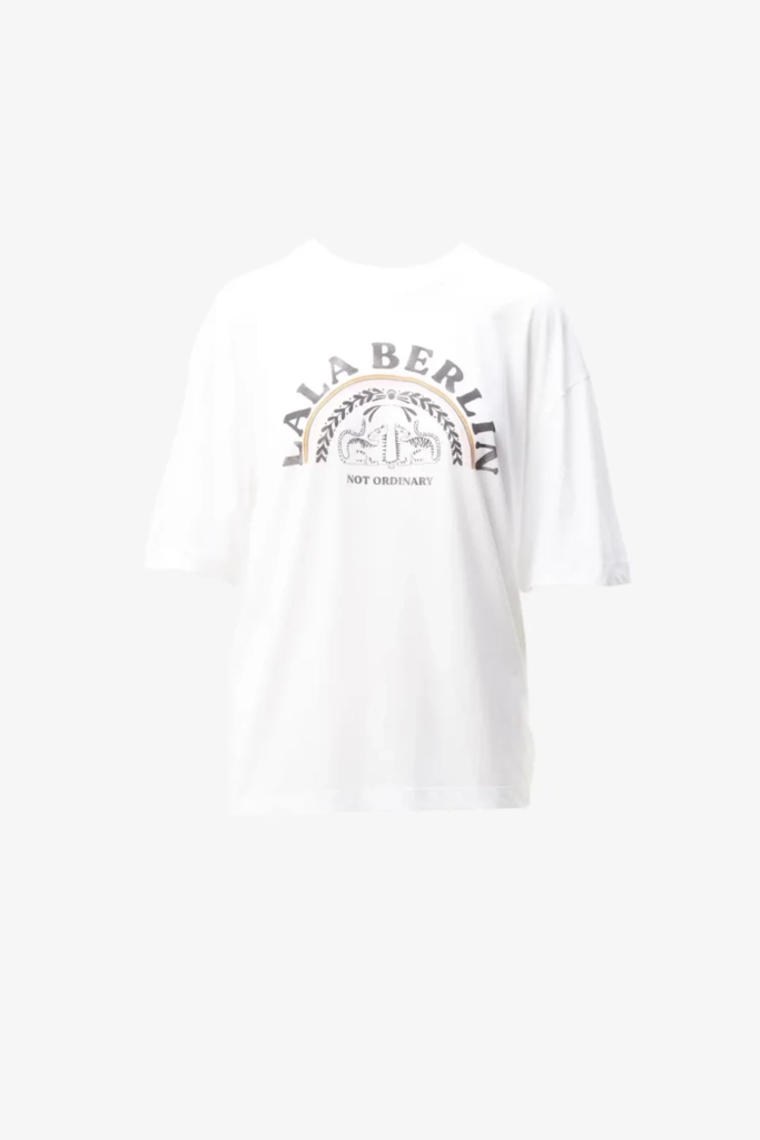 Lala Berlin T-Shirt Celia cotton not ordinary white Black Friday Preise