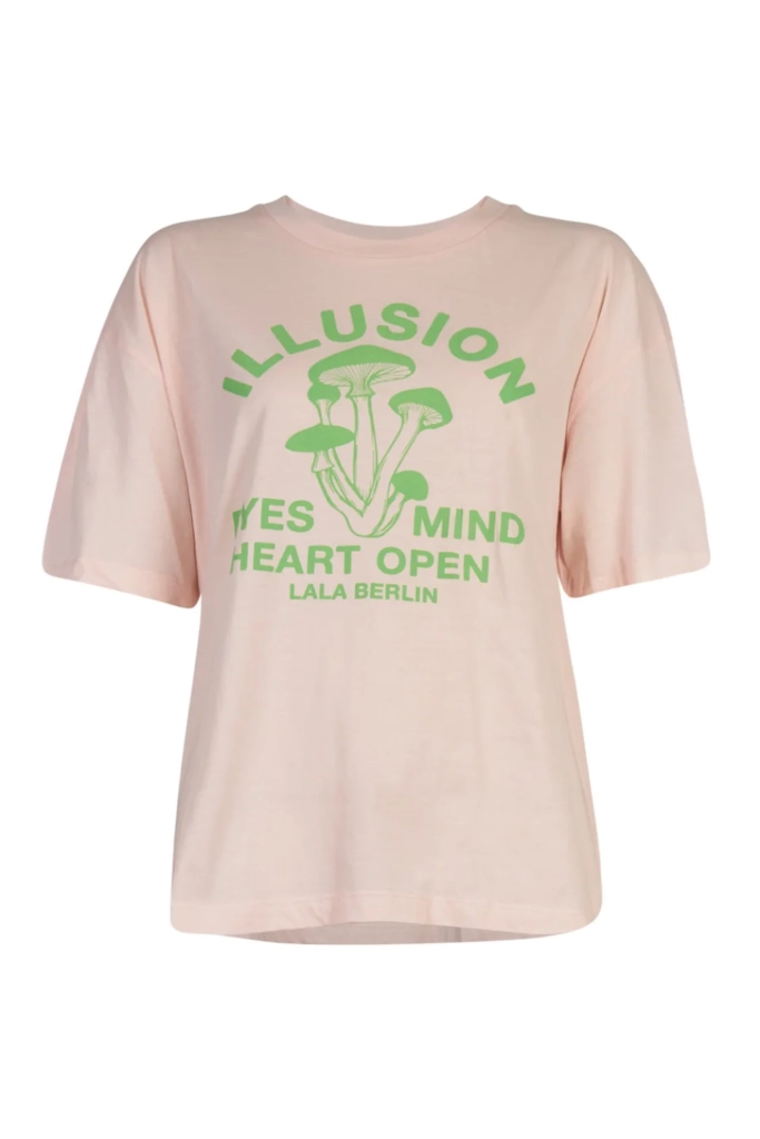Lala Berlin T-Shirt Celia cotton illusion sea shell Im Verkauf