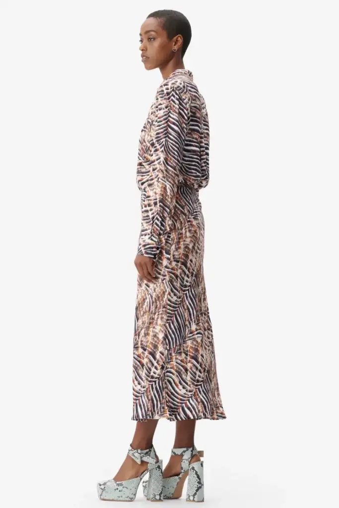 Lala Berlin Skirt Sasa viscose zebra shibori im Angebot