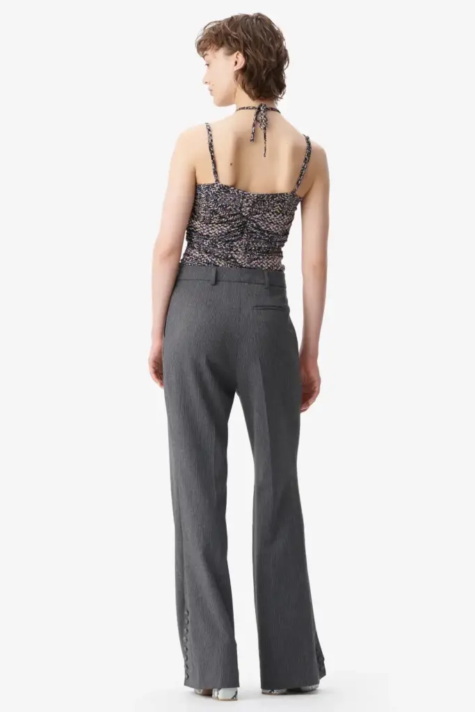 Lala Berlin Pants Pinka polyester mix anthracite stripe Günstiger Verkauf