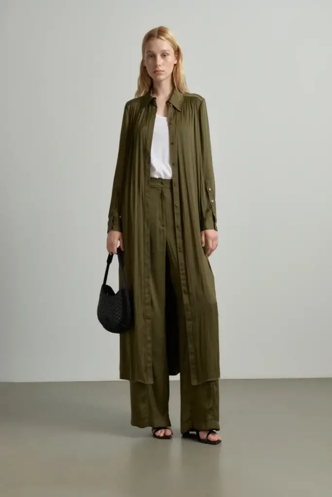 Lala Berlin Pants Pekka polyester mix olive Fabrikpreis
