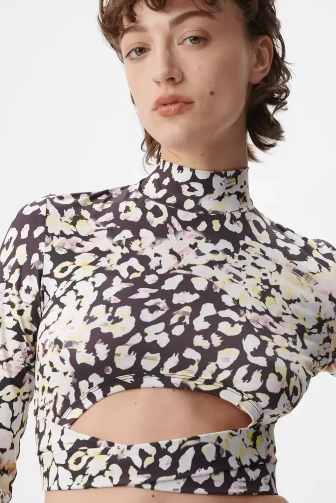 Lala Berlin Longsleeve Issay polyester mix floral leo Versandkostenfrei