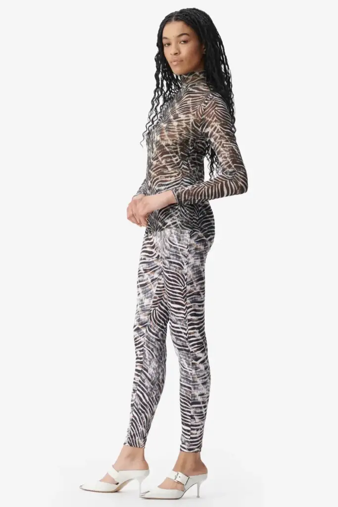 Lala Berlin Legging Leonie polyester mix dark zebra shibori Großer Ausverkauf
