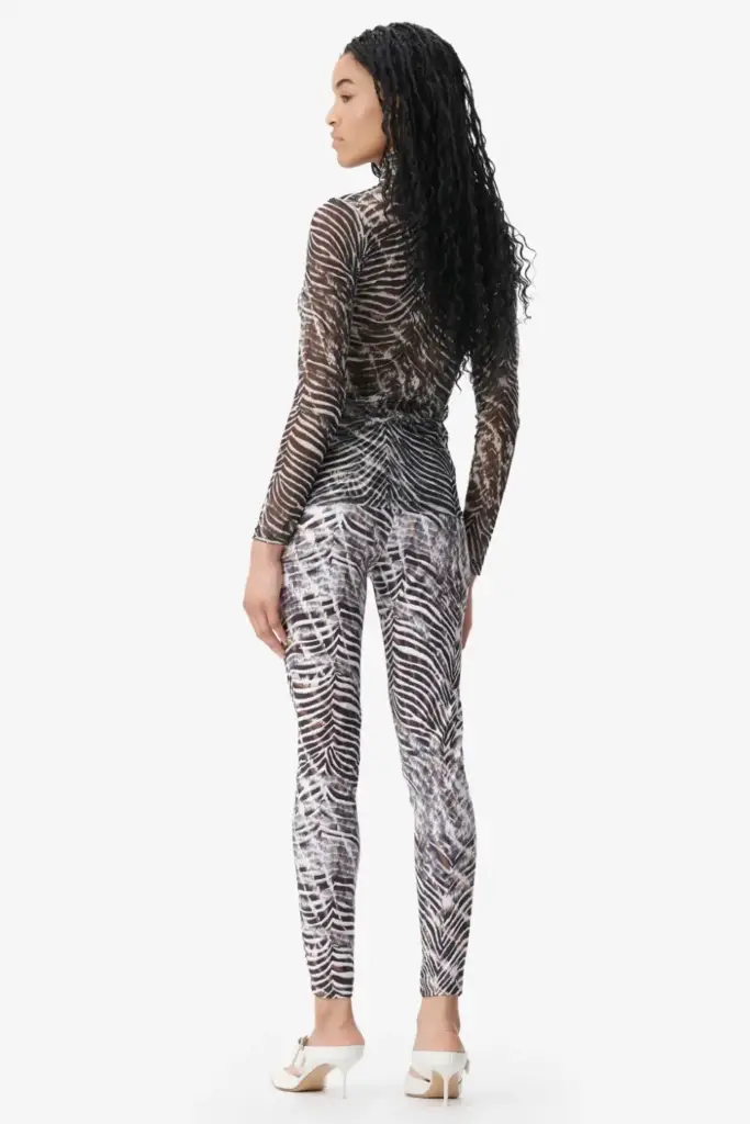 Lala Berlin Legging Leonie polyester mix dark zebra shibori Großer Ausverkauf