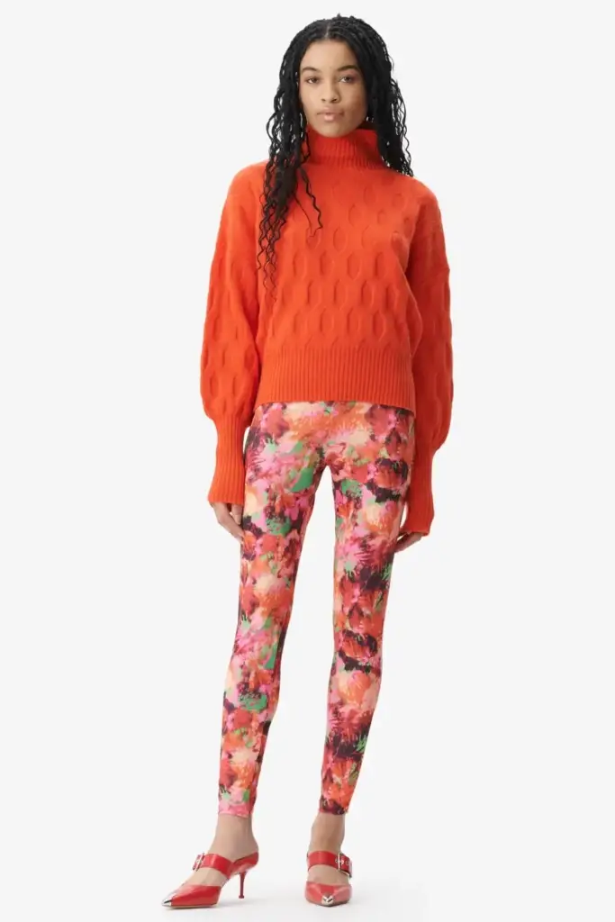 Lala Berlin Legging Leonie polyester mix shibori flower Flash Sale