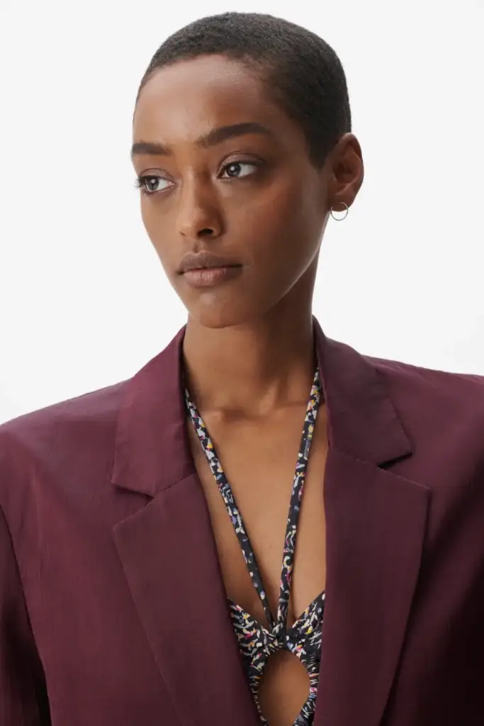 Lala Berlin Jacket Jupi viscose/linen blend fudge Cyber Monday