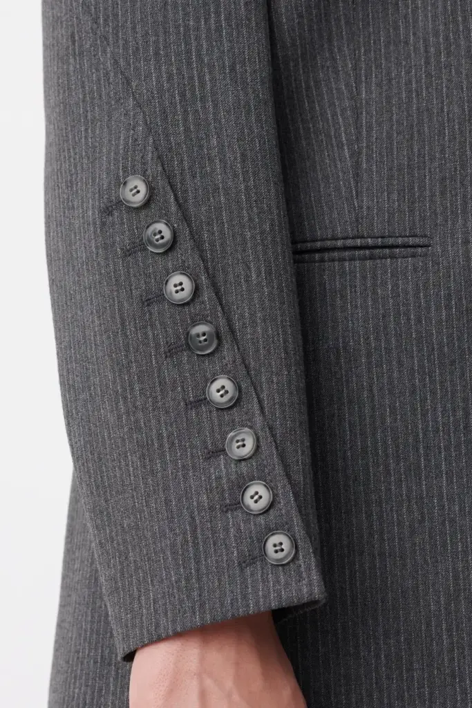 Lala Berlin Jacket Jula polyester mix anthracite stripe Weihnachtsangebot