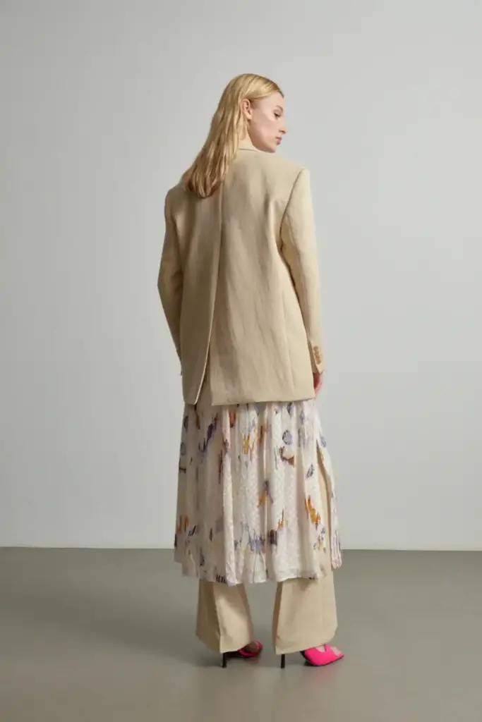 Lala Berlin Jacket Janet viscose mix sesame Vatertagsangebot