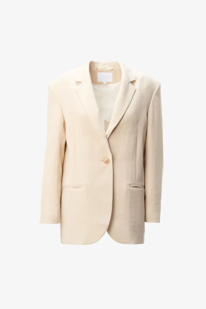 Lala Berlin Jacket Janet viscose mix sesame Vatertagsangebot