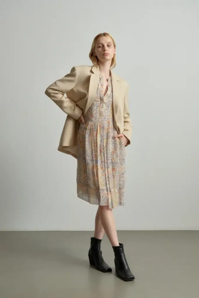 Lala Berlin Dress Dirka viscose heritage garden Top Angebot