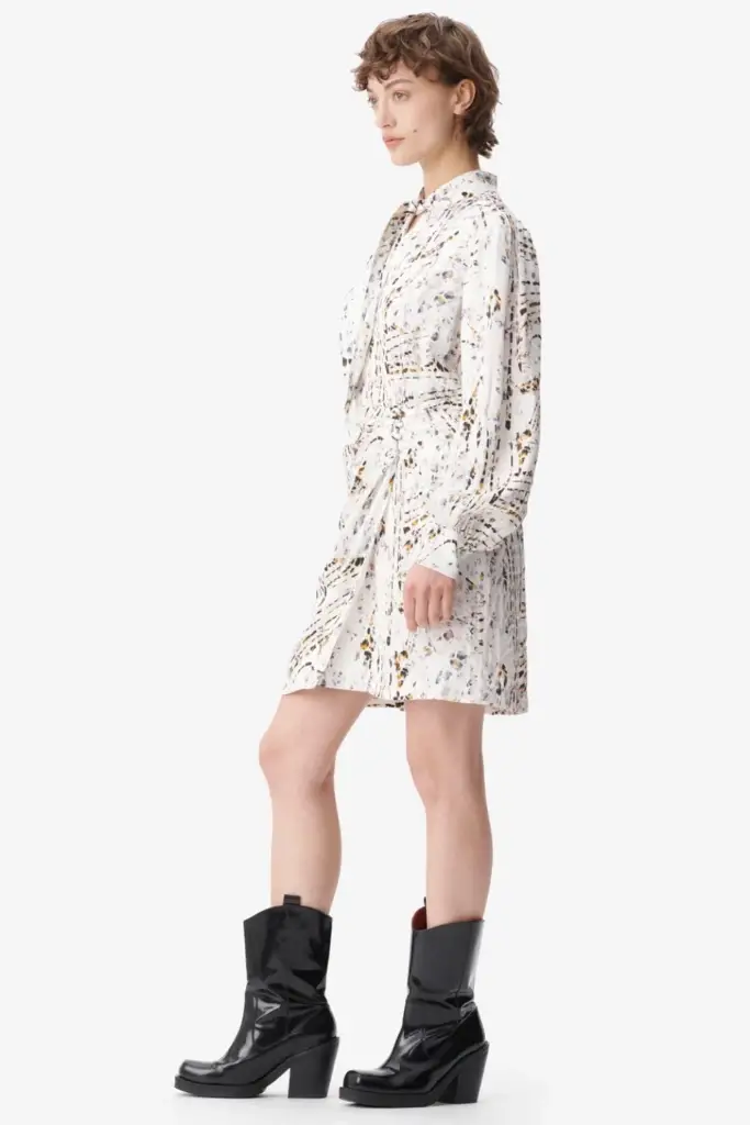 Lala Berlin Dress Devrina viscose stripy leo Große Rabatte