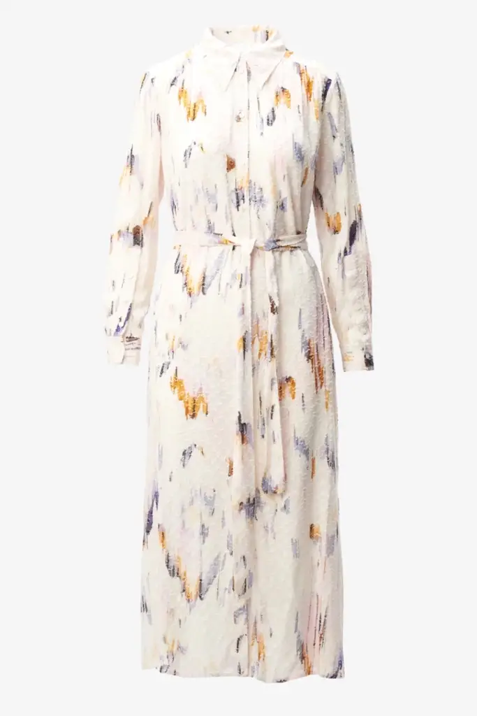 Lala Berlin Dress Derya viscose floral fountain pink Neuheiten