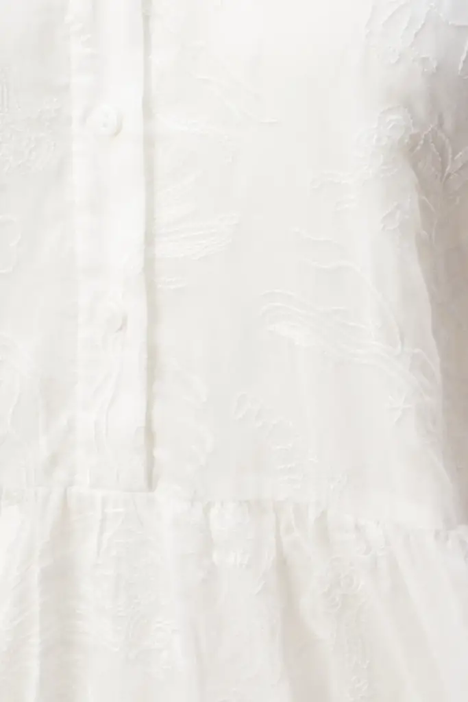 Lala Berlin Dress Delmar cotton embroidery white Saisonale Angebote