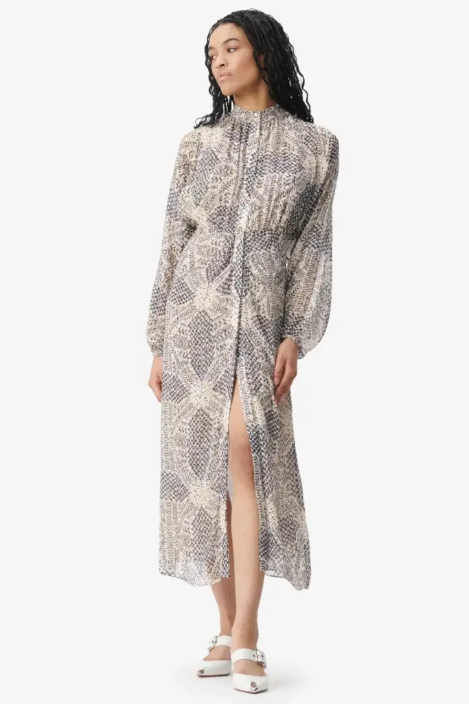 Lala Berlin Dress Dara viscose heritage star vanilla Tägliche Deals