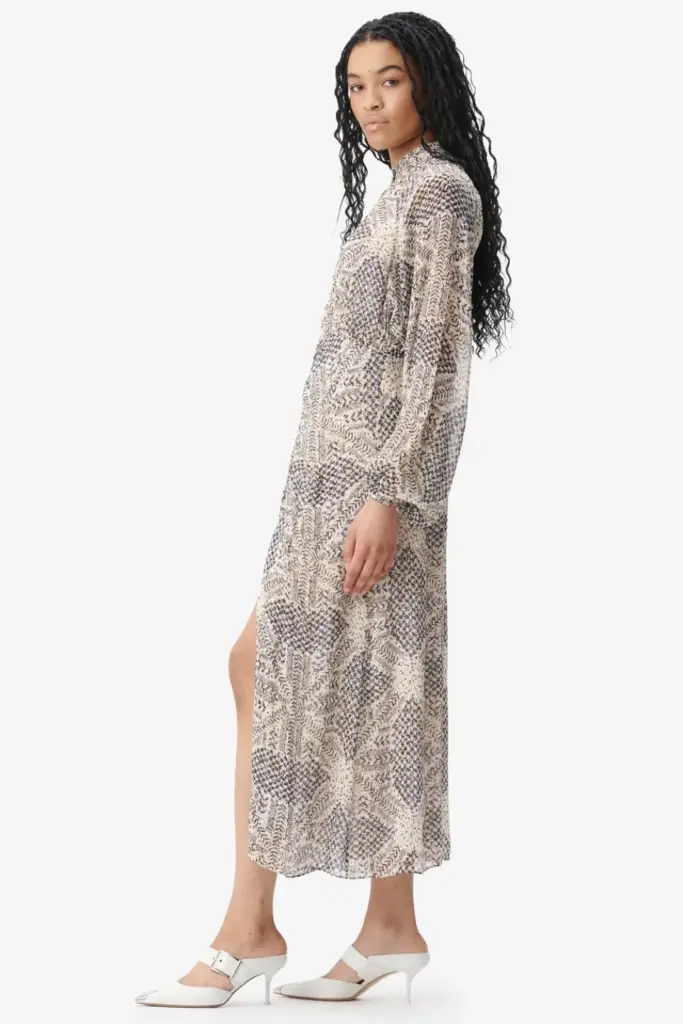 Lala Berlin Dress Dara viscose heritage star vanilla Tägliche Deals