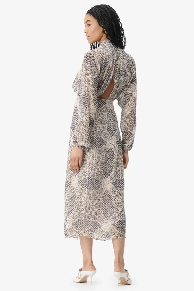 Lala Berlin Dress Dara viscose heritage star vanilla Tägliche Deals